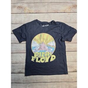 Pink Floyd Girl's Tshirt Graphic Print Size S 6-6x Band Gray Short Sleeve